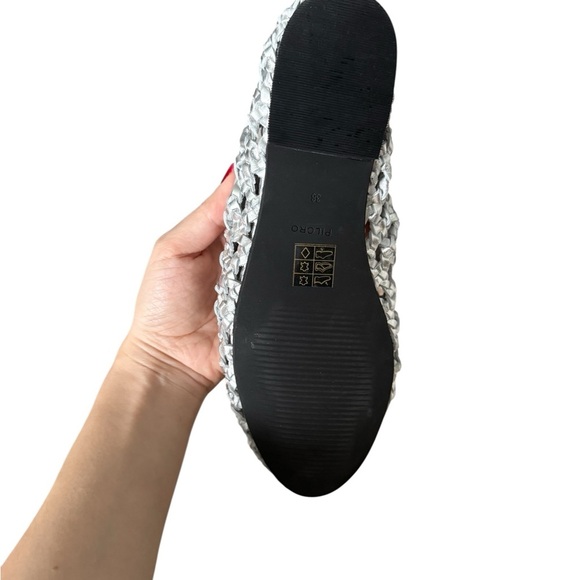 PILCRO Woven Ballet Flats Silver - Picture 7 of 12